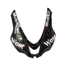 Fairings 2007-2008 Kawasaki ZX6R ZX636 Sort Hvid West Ninja Generisk