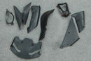 Kåper 2007-2008 Kawasaki ZX6R ZX636 Svart &amp; Rød flamme Ninja Racing Generisk