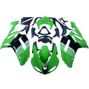 Carenados 2007-2008 Kawasaki ZX6R ZX636 Verde Negro ZX6R Racing Genérico