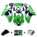 Carenados 2007-2008 Kawasaki ZX6R ZX636 Verde Negro ZX6R Racing Genérico