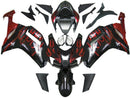 Kåper 2007-2008 Kawasaki ZX6R ZX636 Svart &amp; Red Flame Ninja ZX6R Generisk