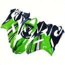 Fairings 2007-2008 Kawasaki ZX6R ZX636 Grön Svart Silver Ninja ZX6R Generic