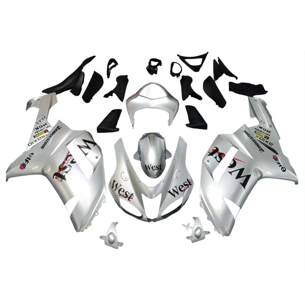 Amotopart kåpa set för Kawasaki ZX6R 636 2007-2008, kropp, plast, ABS