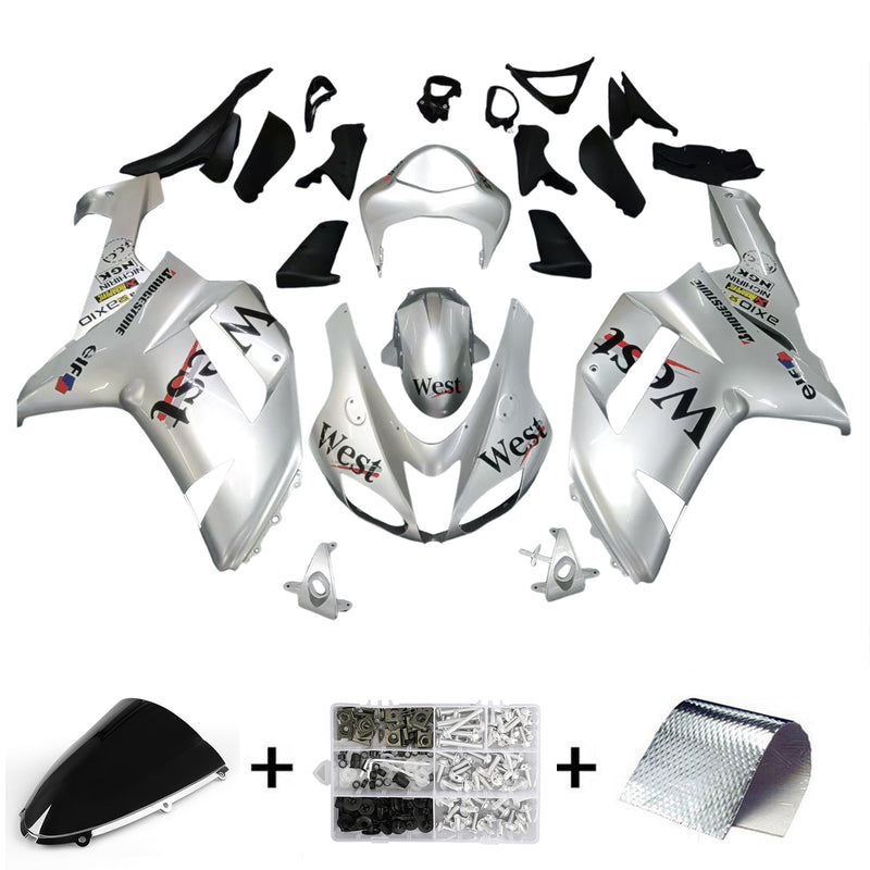 Juego de carenado Amotopart para Kawasaki ZX6R 636 2007-2008, carrocería, plástico, ABS