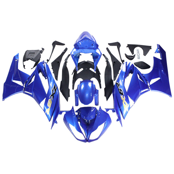 Amotopart Juego de carenado para Kawasaki ZX6R 636 2009-2012, carrocería, plástico, ABS