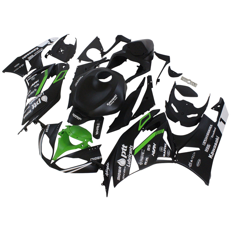 Amotopart kåpa set för Kawasaki ZX6R 636 2009-2012, kropp, plast, ABS