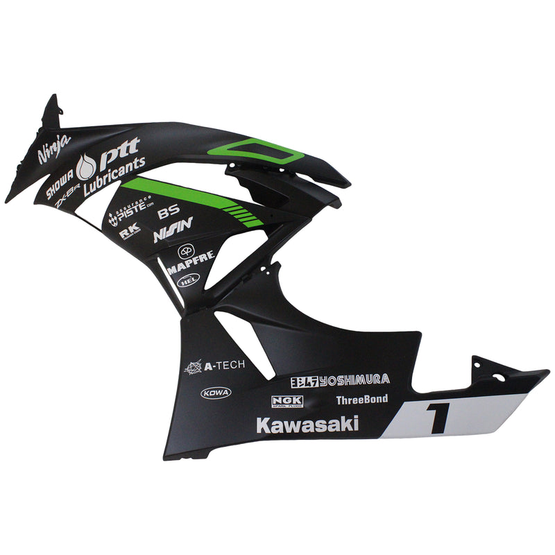 Kit de carenagem Amotopart Kawasaki ZX6R 636 2009-2012 corpo plástico ABS