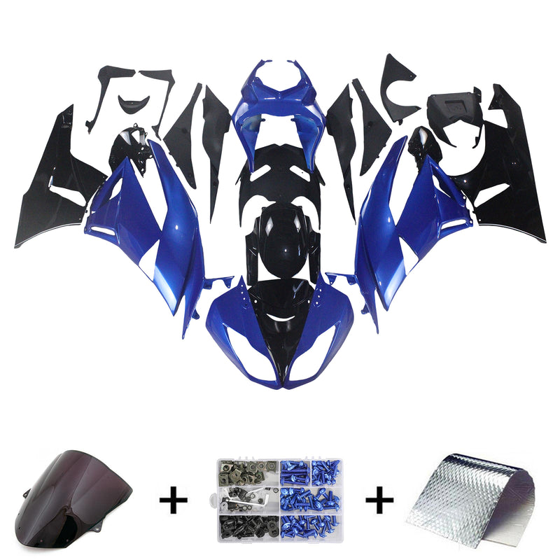 Kit de carenagem Amotopart Kawasaki ZX6R 636 2009-2012 corpo plástico ABS