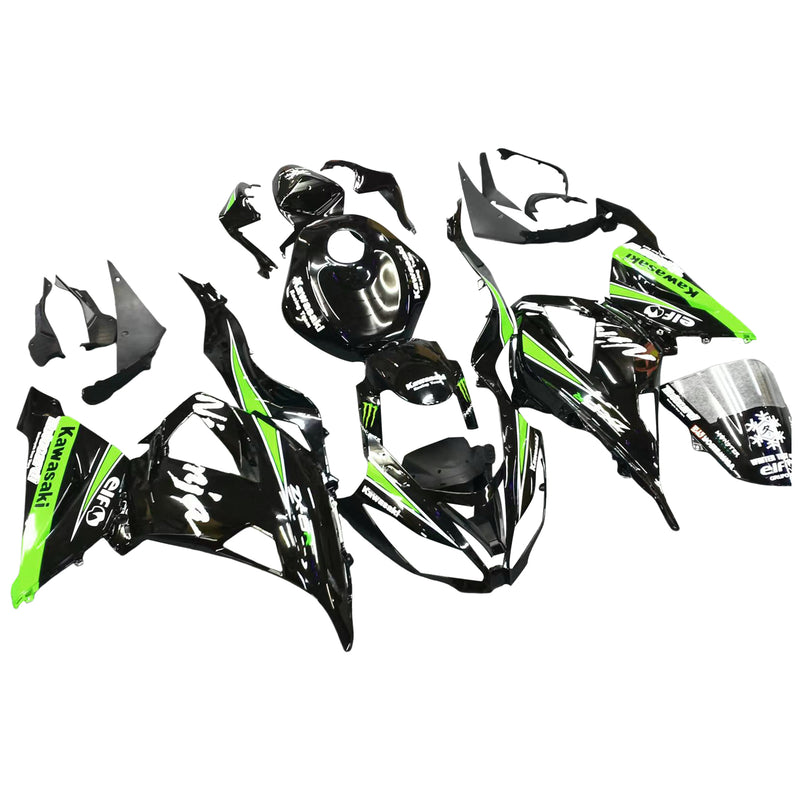 Amotopart kåpa set för Kawasaki ZX6R 636 2013-2018, kropp, plast, ABS