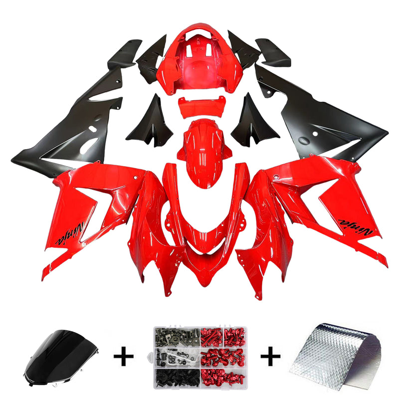 Fairings 2004-2005 Kawasaki ZX10R Red and Black Ninja Generic