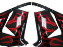 Verkleidung 2004-2005 Kawasaki ZX 10R Black &amp; Red Flame Ninja Generic