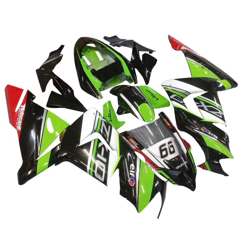 Injection Fairing Kit Bodywork Plast ABS passform för Kawasaki ZX10R 2004-2005