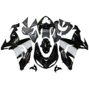 Verkleidungen 2006-2007 Kawasaki ZX 10R Schwarz Weiß West Generic