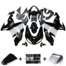 Verkleidungen 2006-2007 Kawasaki ZX 10R Schwarz Weiß West Generic