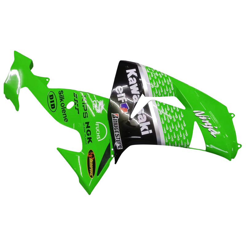 Fairings 2006-2007 Kawasaki ZX 10R Grön Svart Nr 56 Nakano Generic