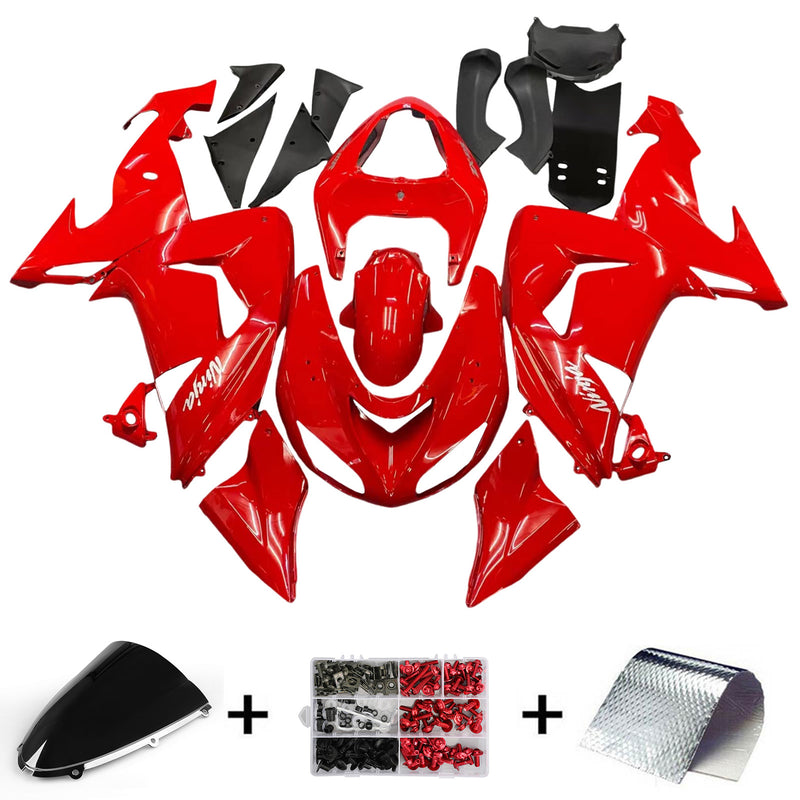 Fairings 2006-2007 Kawasaki ZX 10R Red Ninja Racing Generic