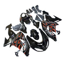 Fairings 2006-2007 Kawasaki ZX 10R Sort Rød Flamme Generisk