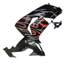 Fairings 2006-2007 Kawasaki ZX 10R Black Red Flame Racing Generic