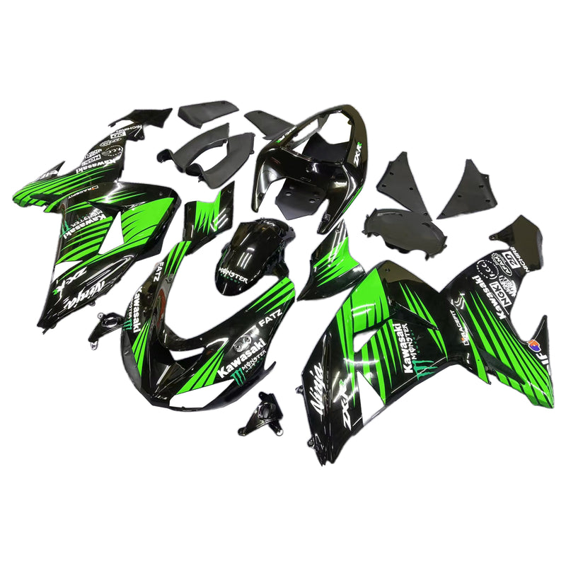 Amotopart kåpa set för Kawasaki ZX10R 2006-2007, kropp, plast, ABS