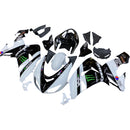 Amotopart Verkleidungsset für Kawasaki ZX10R 2006–2007 Karosserie Kunststoff ABS