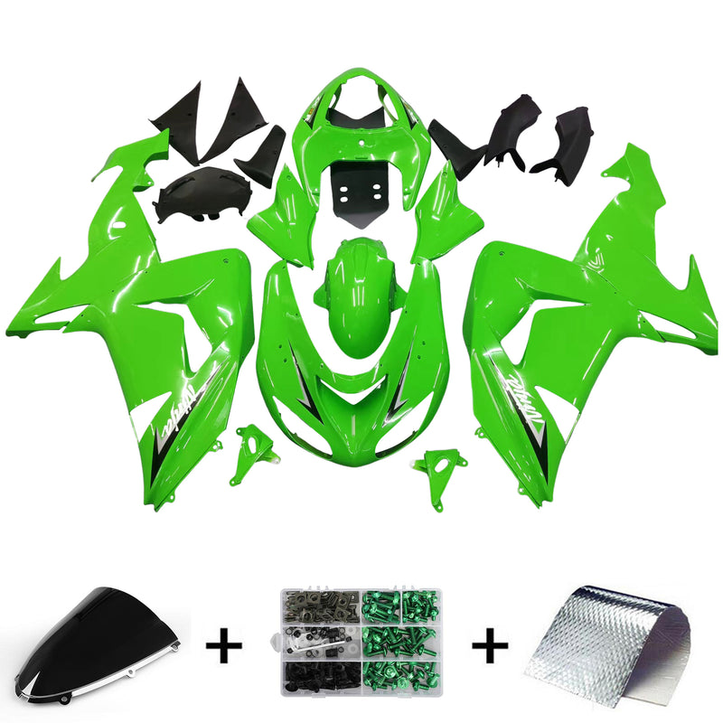 Amotopart kåpa set för Kawasaki ZX10R 2006-2007, kropp, plast, ABS