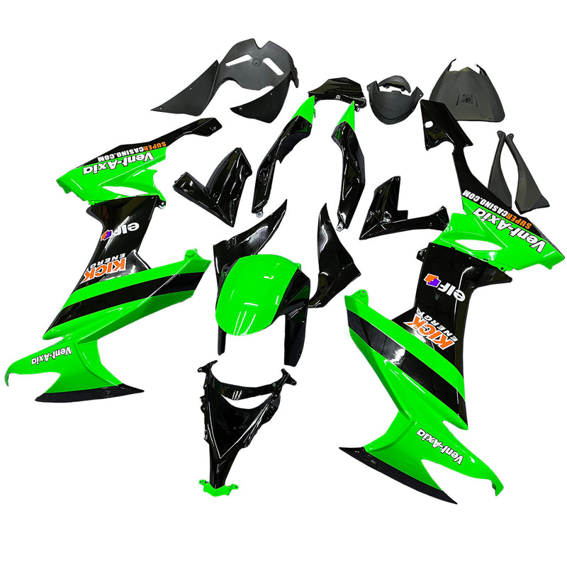 Fairings 2008-2010 Kawasaki ZX10R Grønn Svart ZX10R Generisk