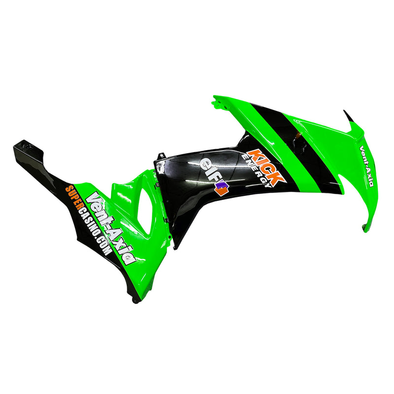 Fairings 2008-2010 Kawasaki ZX10R Grønn Svart ZX10R Generisk