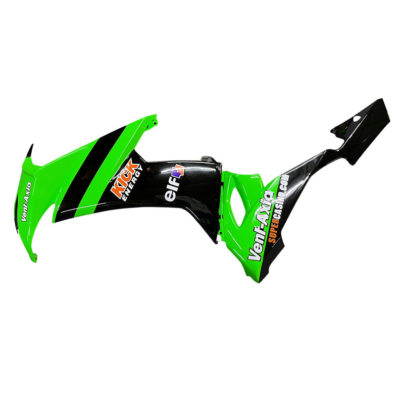 Fairings 2008-2010 Kawasaki ZX10R Grønn Svart ZX10R Generisk