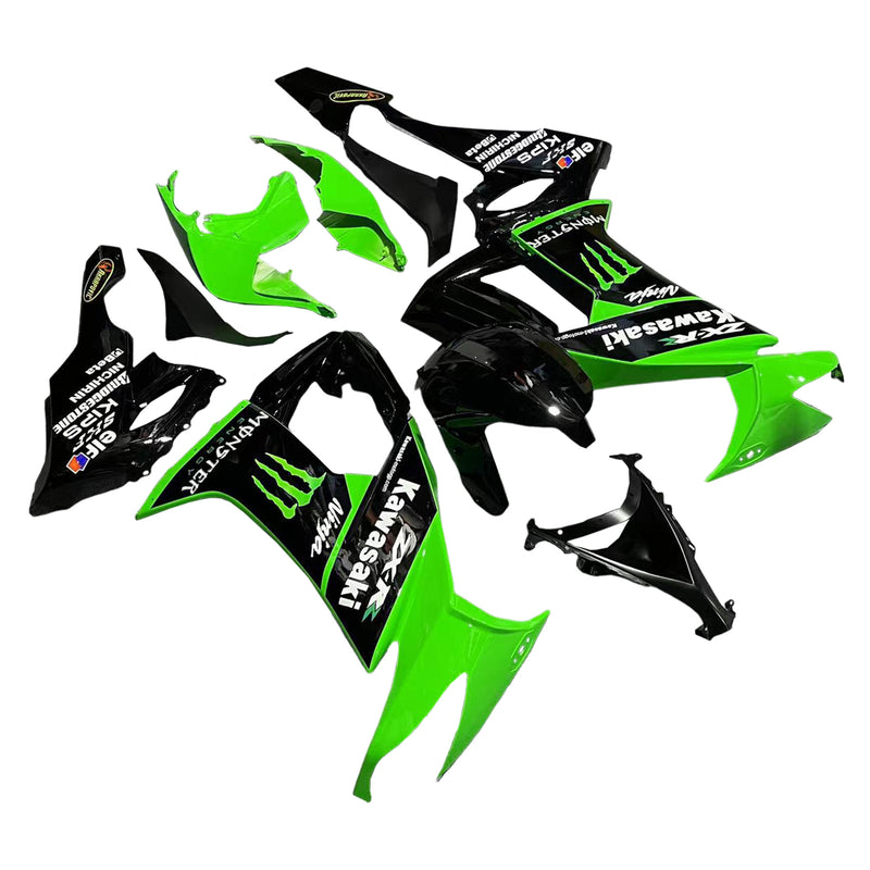 2008-2010 Kawasaki ZX10R injeksjonskinnesett kroppsplast ABS