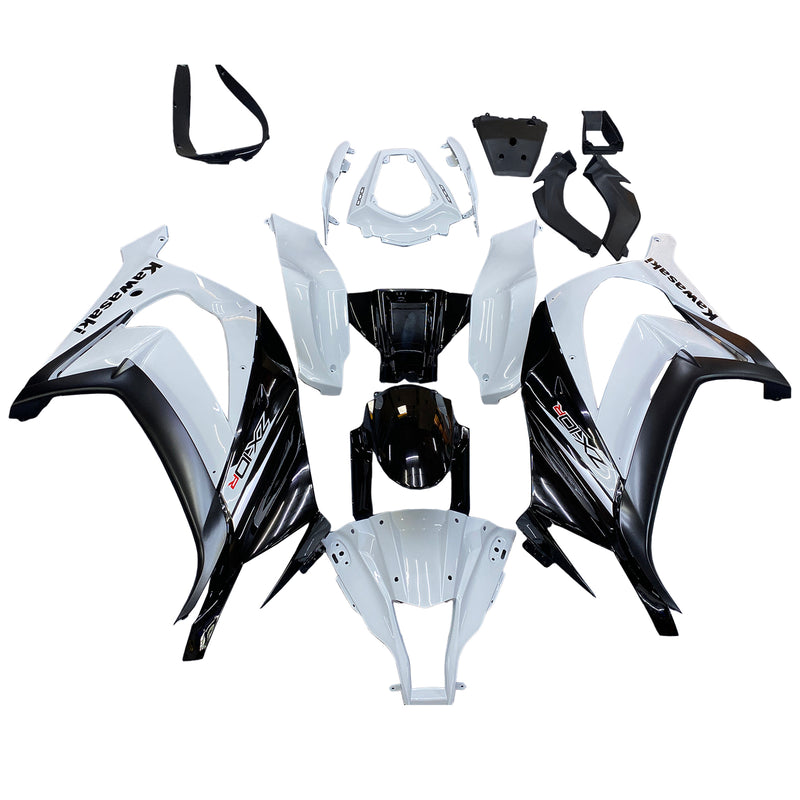 Ninja ZX10R 2011-2015 White Body Panel ABS Ruiskuvalettu muovisarja 6