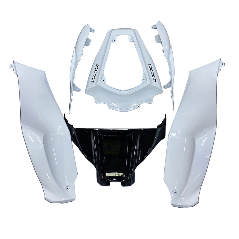 Para Ninja ZX10R 2011-2015 Panel de cuerpo blanco ABS Kit de plástico moldeado por inyección 6