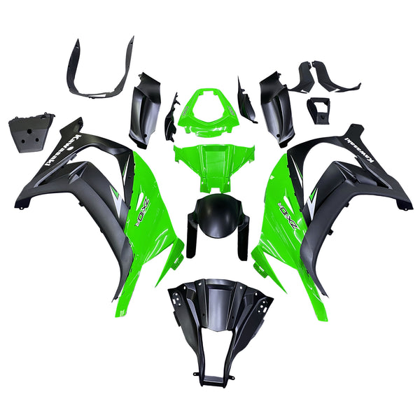 Dla Ninja ZX10R 2011-2015 Zielone czarne wykończenie nadwozia Zestaw do formowania wtryskowego ABS z tworzywa sztucznego 8 # Generic