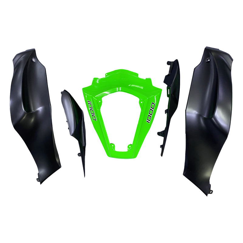 Para Ninja ZX10R 2011-2015 verde preto carenagem ABS kit de plástico moldado por injeção 8