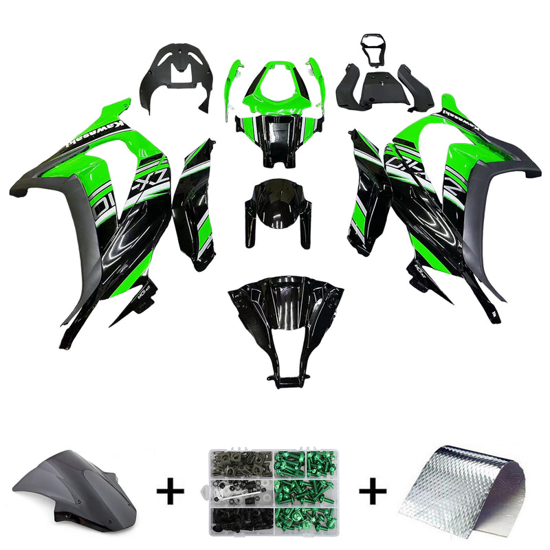 Amotopart kåpa set för Kawasaki ZX10R 2011-2015, kropp, plast, ABS