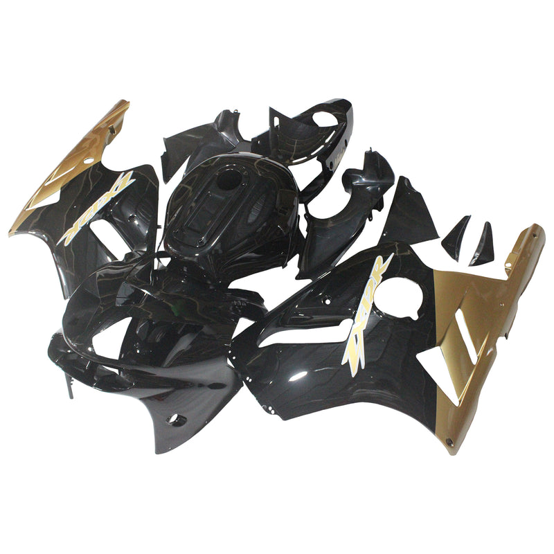 Fairings Kawasaki ZX12R Ninja Black & Gold ZX12R Racing (2002-2005) Generisk