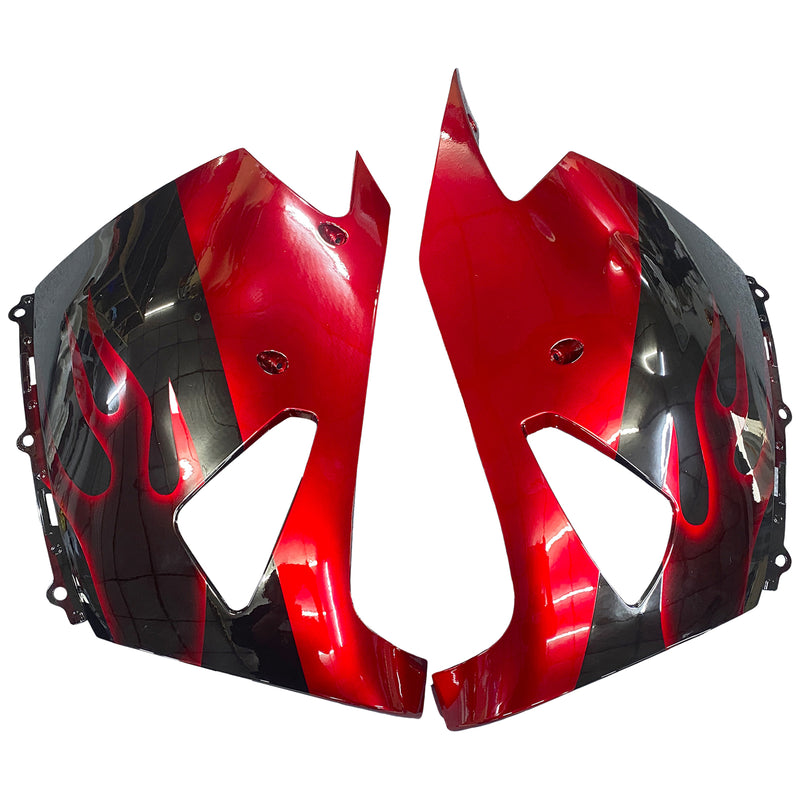 Verkleidungen 2006-2011 Kawasaki ZX14R Black &amp; Red Flame Ninja Racing Generic