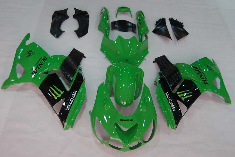 Amotopart for Ninja ZX14R (2006-2011) kroppspanel ABS sprøytestøpt plastsett 10 farger generisk