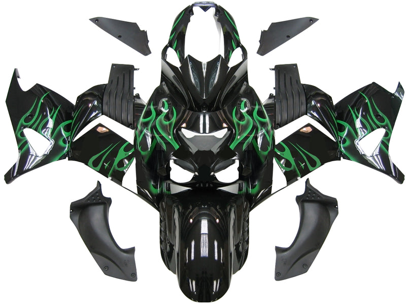 Amotopart für Ninja ZX14R (2006-2011) Karosserieverkleidung ABS Spritzguss-Kunststoff-Set 10 Farben generisch