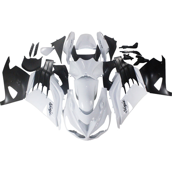 För Ninja ZX14R ZZR 1400 2012-2022 White Body Fairing ABS Formsprutning Plast Kit 4# Generic