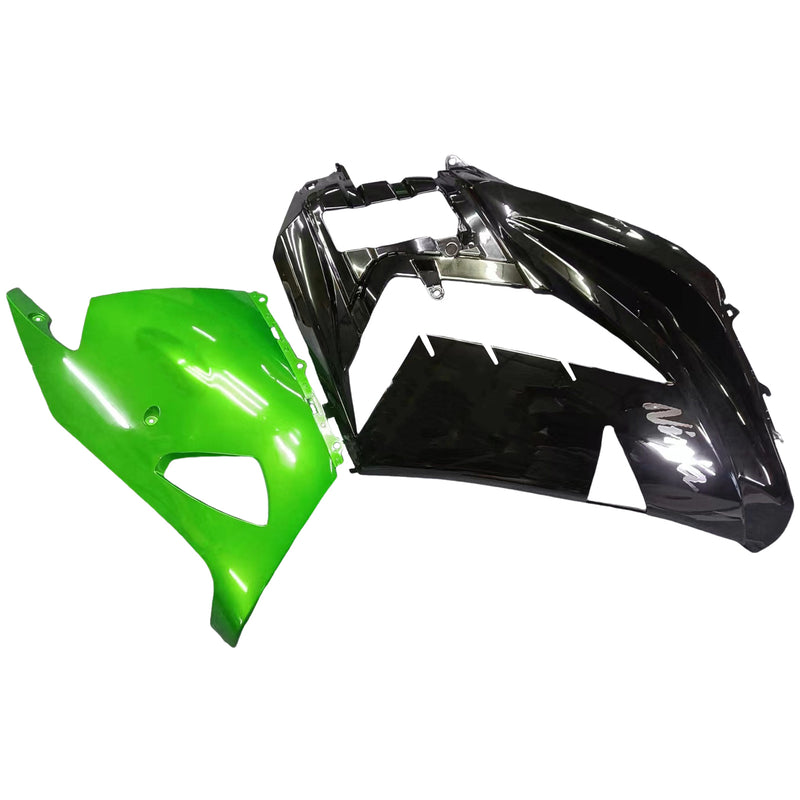 Para Ninja ZX14R ZZR1400 2012-2022 Kit de plástico de moldeo por inyección de ABS, color verde y negro, 10