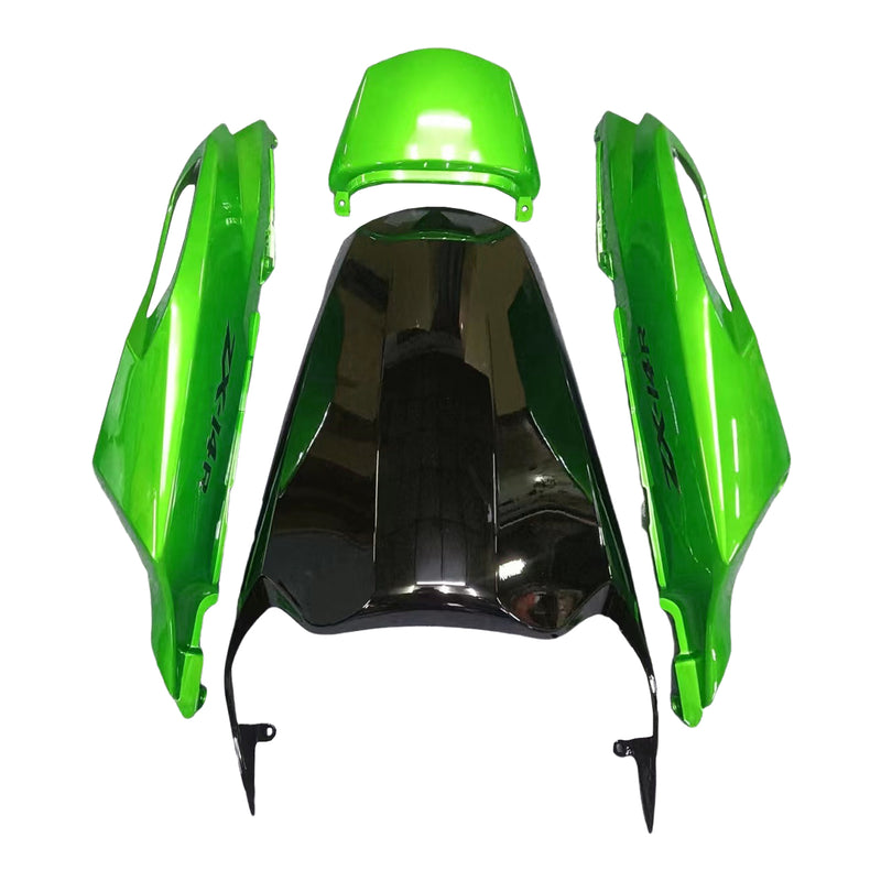 Para Ninja ZX14R ZZR1400 2012-2022 Kit de plástico de moldeo por inyección de ABS, color verde y negro, 10