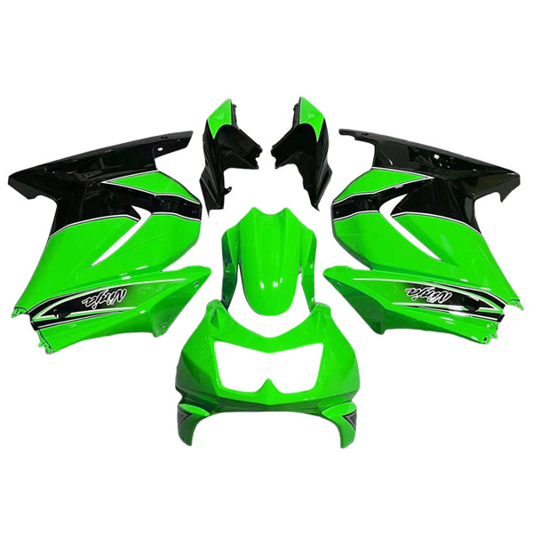 Fairings 2008-2012 Kawasaki ZX250R EX250 Grønn Svart Ninja ZX250 Generisk