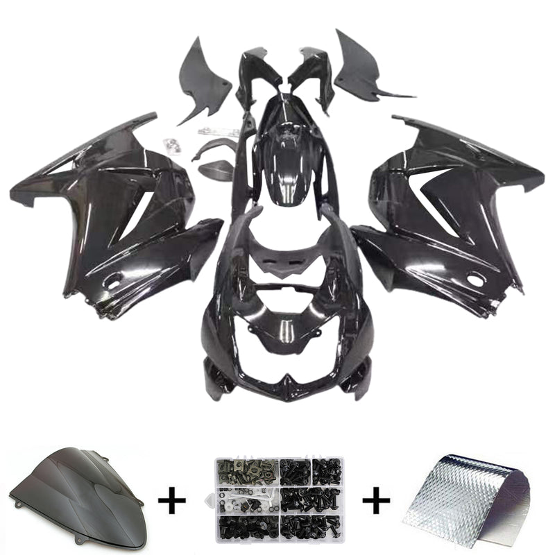 Amotopart Verkleidungsset für Kawasaki EX250 Ninja250R 2008–2012, Karosserie, Kunststoff, ABS