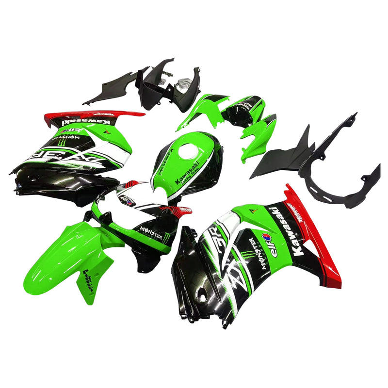 Amotopart kåpa Set för Kawasaki EX250 Ninja250R 2008-2012 Body Plastic ABS