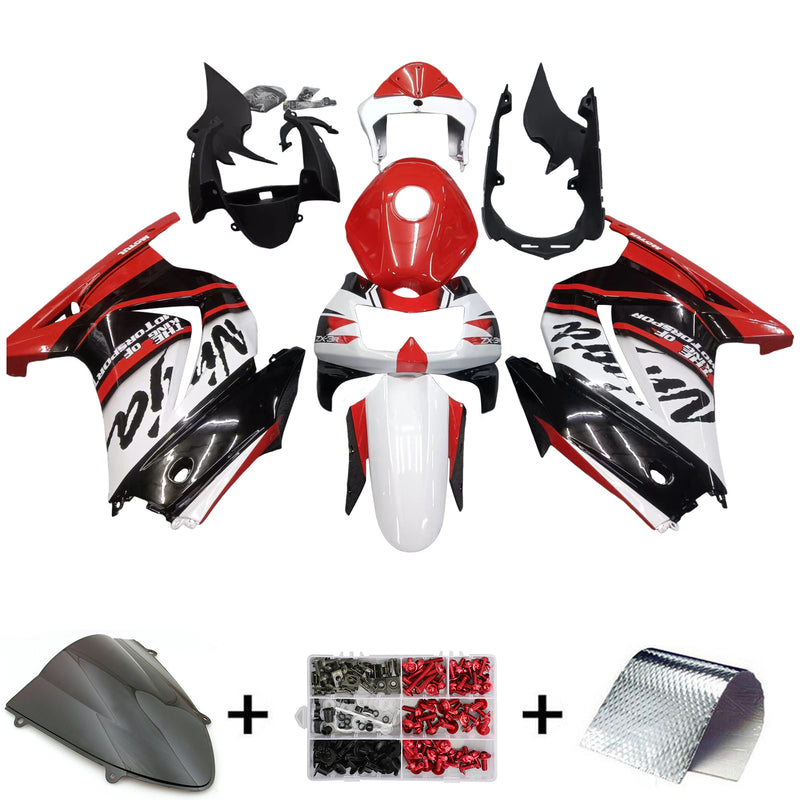 Amotopart Juego de carenado para Kawasaki EX250 Ninja250R 2008-2012 Cuerpo Plástico ABS