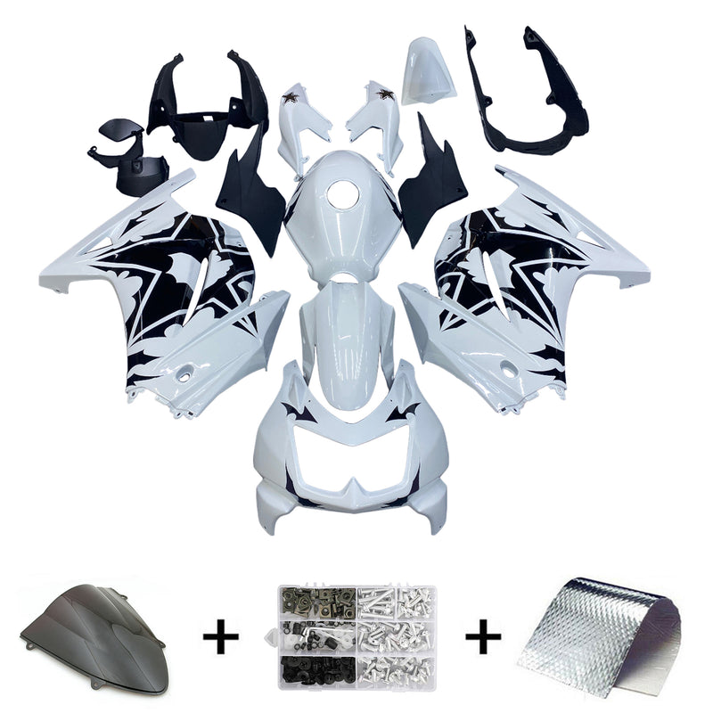 2008-2012 Kawasaki EX250 Ninja250R Injection Fairing Kit Body Plastic ABS