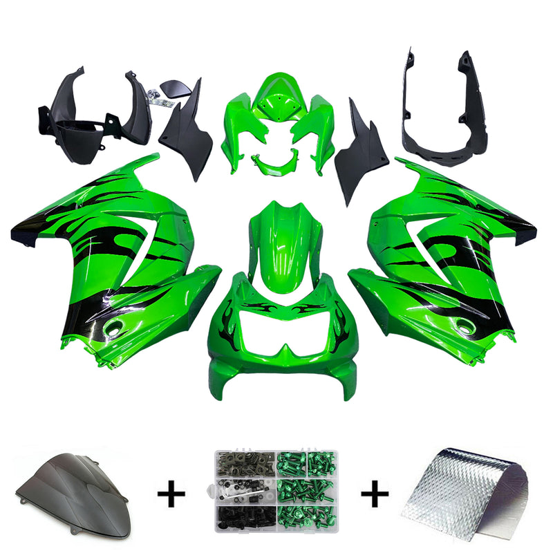 2008-2012 Kawasaki EX250 Ninja250R Zestaw owiewek wtryskowych Korpus Plastik ABS