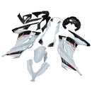 Ninja 300R EX300R 2013-2017 Valkoinen Faux Body Panel ABS Ruiskuvalettu muovi 6