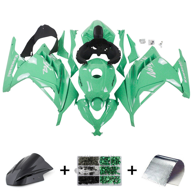 Amotopart kåpa Set för Kawasaki EX300/Ninja 300 2013-2017 Body Plastic ABS