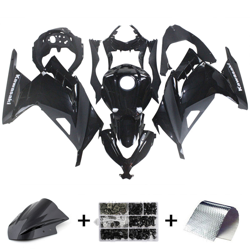 Kit de carenagem Amotopart Kawasaki EX300 Ninja300 2013-2017 corpo plástico ABS